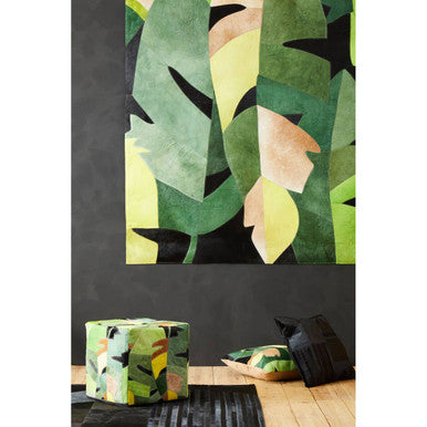 Bosie Safira Large Botanical Hair on Leather Rug