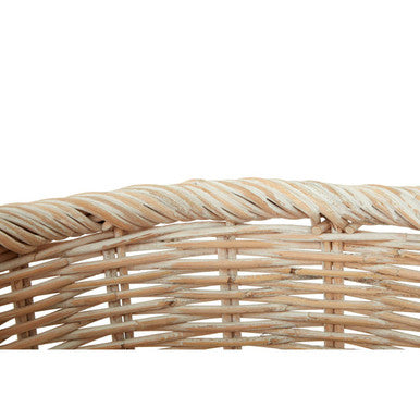 Argento Whitewash Rattan Storage Baskets- Set of 3