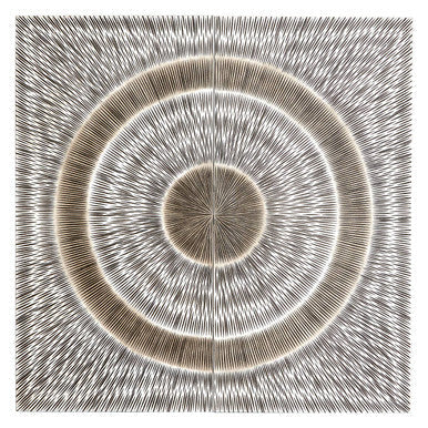 Modello Silver Wood Carving Wall Art