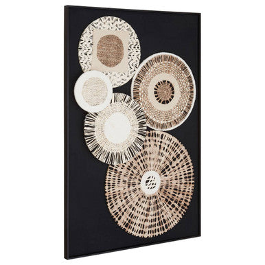 Modello Natural And black Paper Design Wall Art
