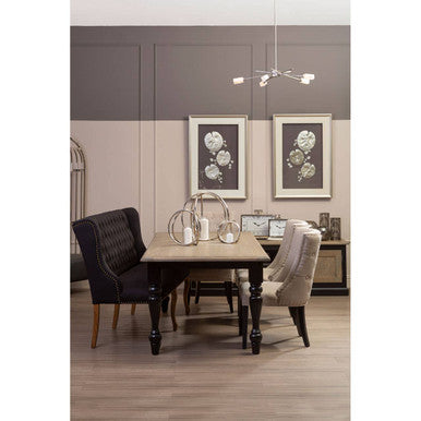 Nason Silver Leaf Design Framed Wall Art