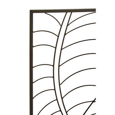 Trento Small Black Leaf Design Wall Art