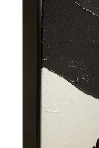 Astratto Black and White Abstract Textured Wall Art