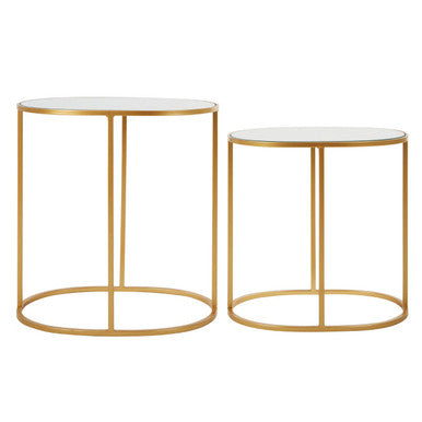 Avantis Set Of 2 Oval Side Tables