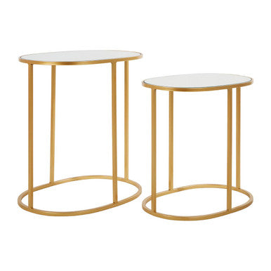 Avantis Set Of 2 Oval Side Tables