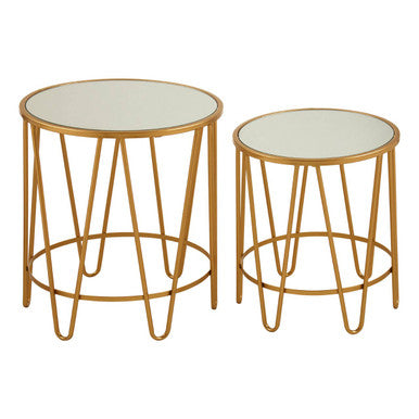 Avantis Set Of 2 Hairpin Design Side Tables