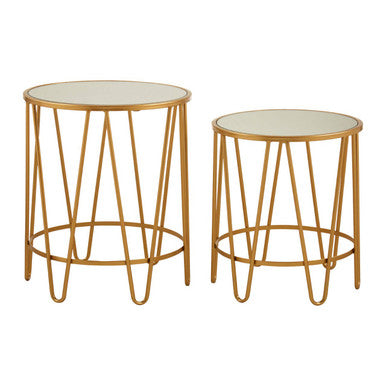 Avantis Set Of 2 Hairpin Design Side Tables