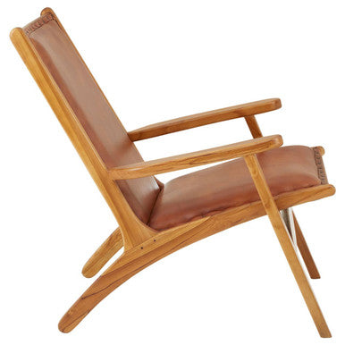 Kendari Brown Leather Chair