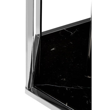 Piermount Black And Silver End Table