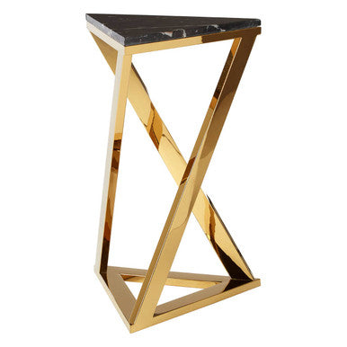 Piermount Black And Gold End Table
