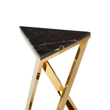 Piermount Black And Gold End Table