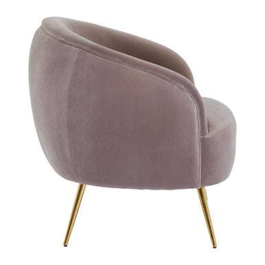 Manhattan Mink Velvet Armchair