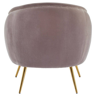 Manhattan Mink Velvet Armchair