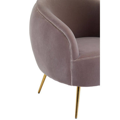 Manhattan Mink Velvet Armchair