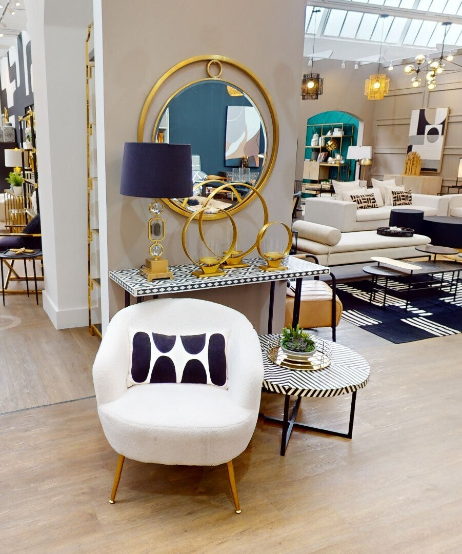 Boho Cross Base Coffee Table