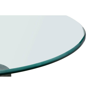 Rany Glass And Black Marble Side Table