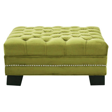 Sofia Moss Velvet Footstool