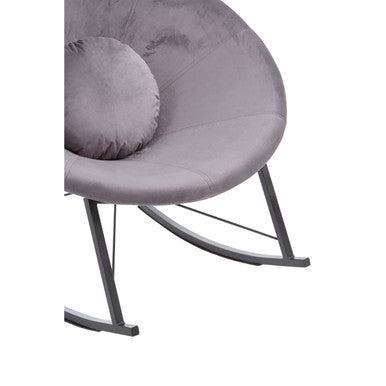 Arto Grey Conic Rocking Chair