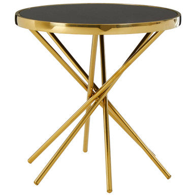 Tula Abstract Base Round Side Table