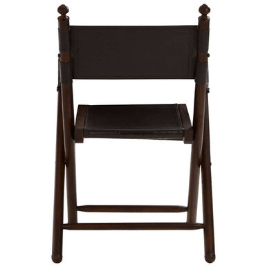 Inca Teak And Black Folding Chair