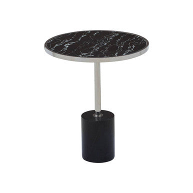 Oria Black Marble End Table