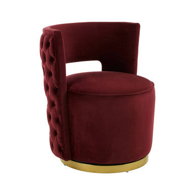 Bola Wine Velvet Chair