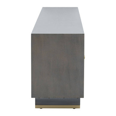 Deskey Grey Shagreen Effect Media Unit