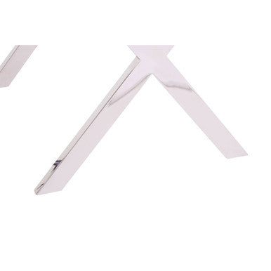 Kerala Natural Top Side Table With Cross Base