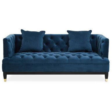Sefira 2 Seat Navy Fabric Sofa