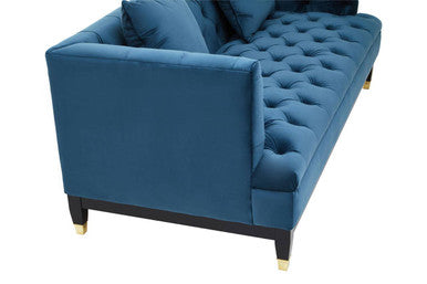 Sefira 2 Seat Navy Fabric Sofa