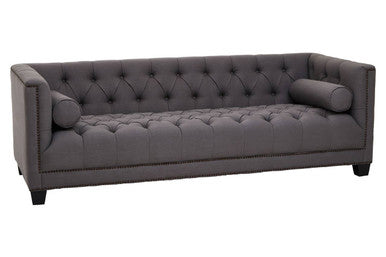 Surina 3 Seat Grey Fabric Sofa