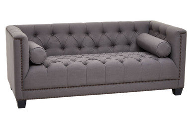 Surina 2 Seat Grey Fabric Sofa