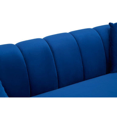 Florine 3 Seat Midnight Velvet Sofa