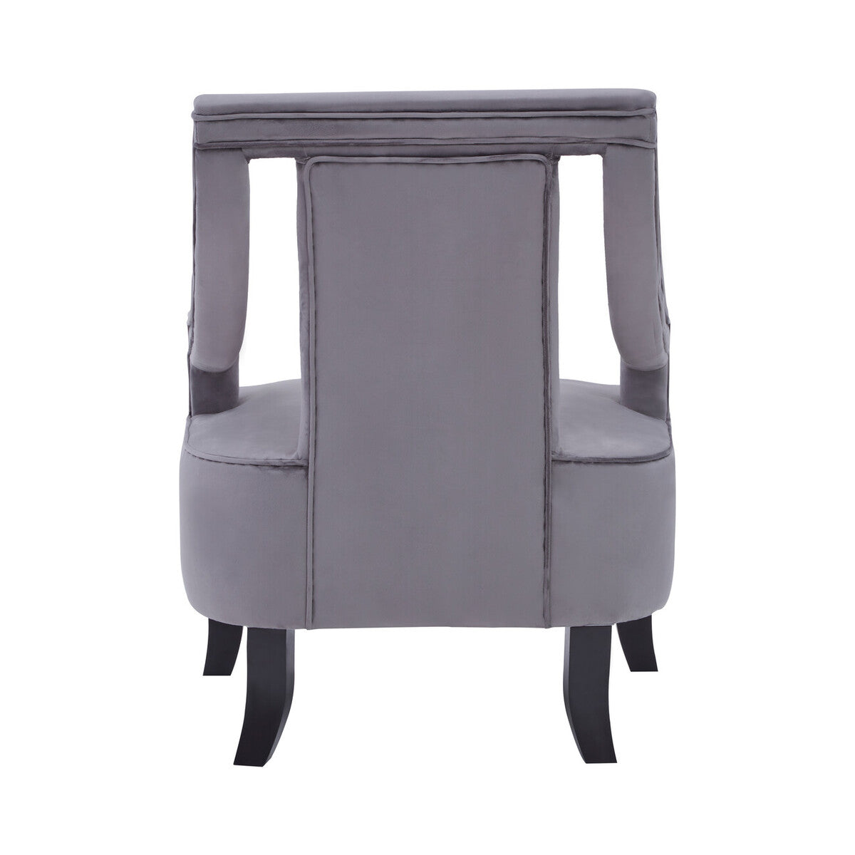 Faye Grey Velvet Chair