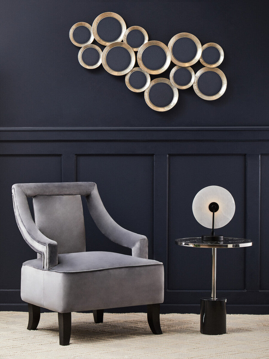 Faye Grey Velvet Chair