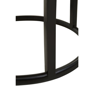 Malang Round Table With Iron Frame