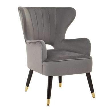 Sloan Grey Velvet Armchair