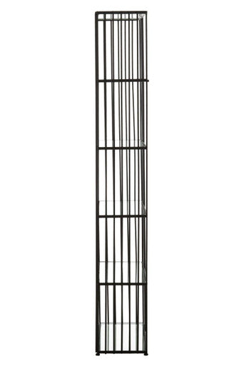 Trento Five Tier Black Bookshelf