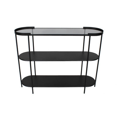 Trento Console Table With Glass Top