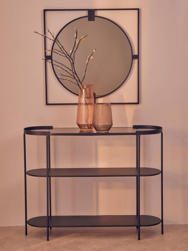 Trento Console Table With Glass Top