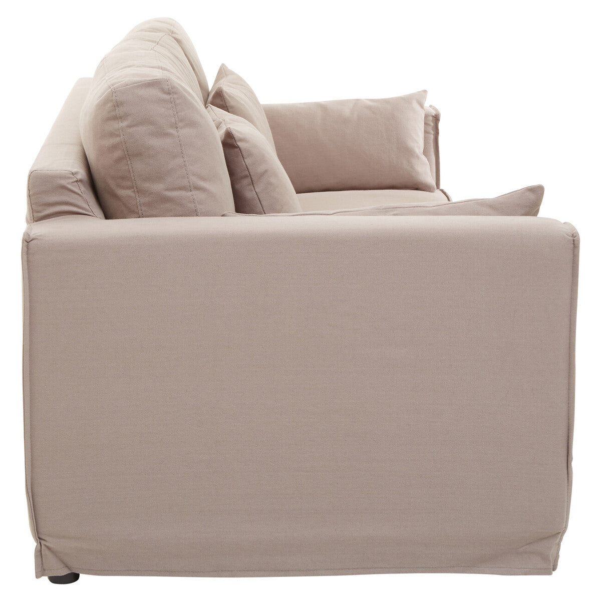 Menton 3 Seat Grey Fabric Sofa