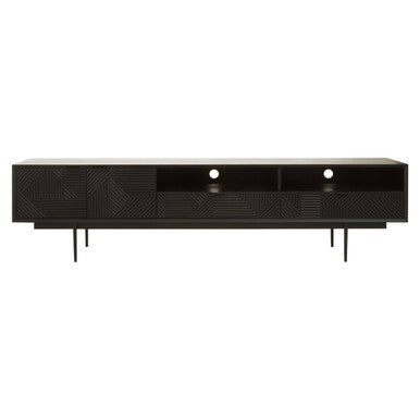 Jakara Black Finish Wooden Media Unit