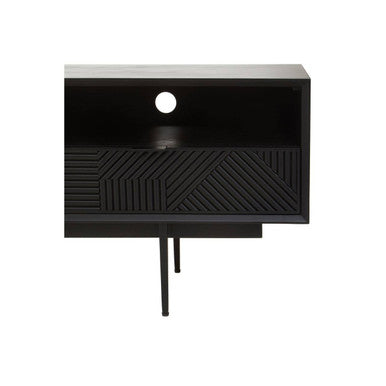 Jakara Black Finish Wooden Media Unit