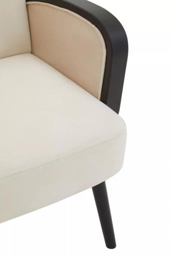 Hala Natural Velvet Armchair