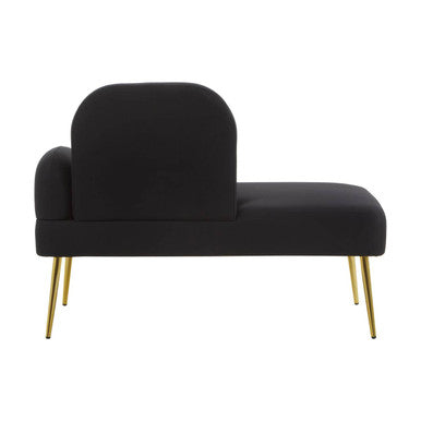 Heather Black Right Hand Chaise Longue