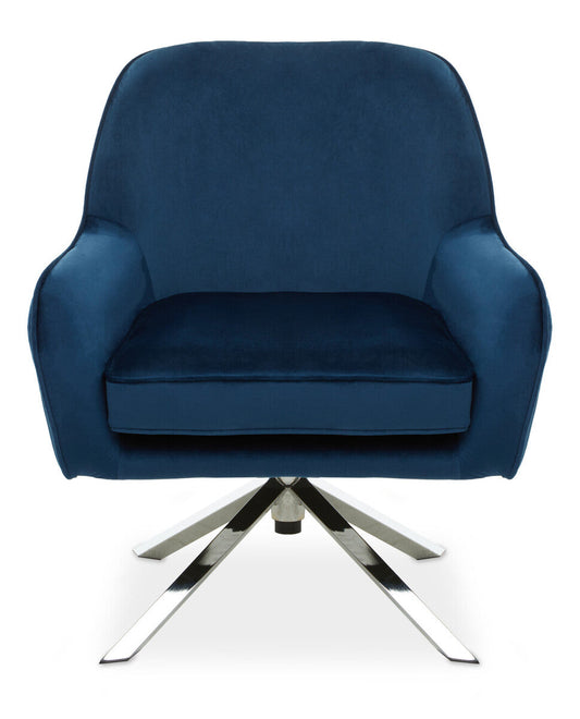Avery Midnight Velvet Chair