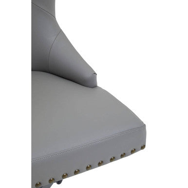 Walson Grey Leather Effect Home Office Chair