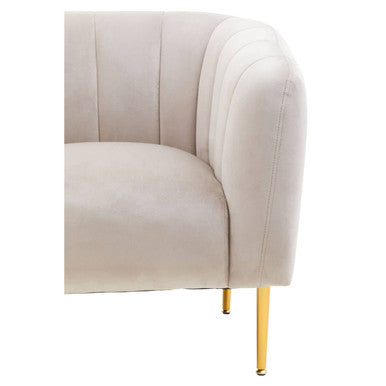 Yasmeen Silver Grey Velvet Armchair