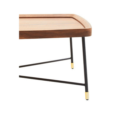 Doha Coffee Table With Cross Metal Legs