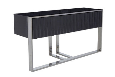 Genoa Grey Hi Gloss Finish Console Table